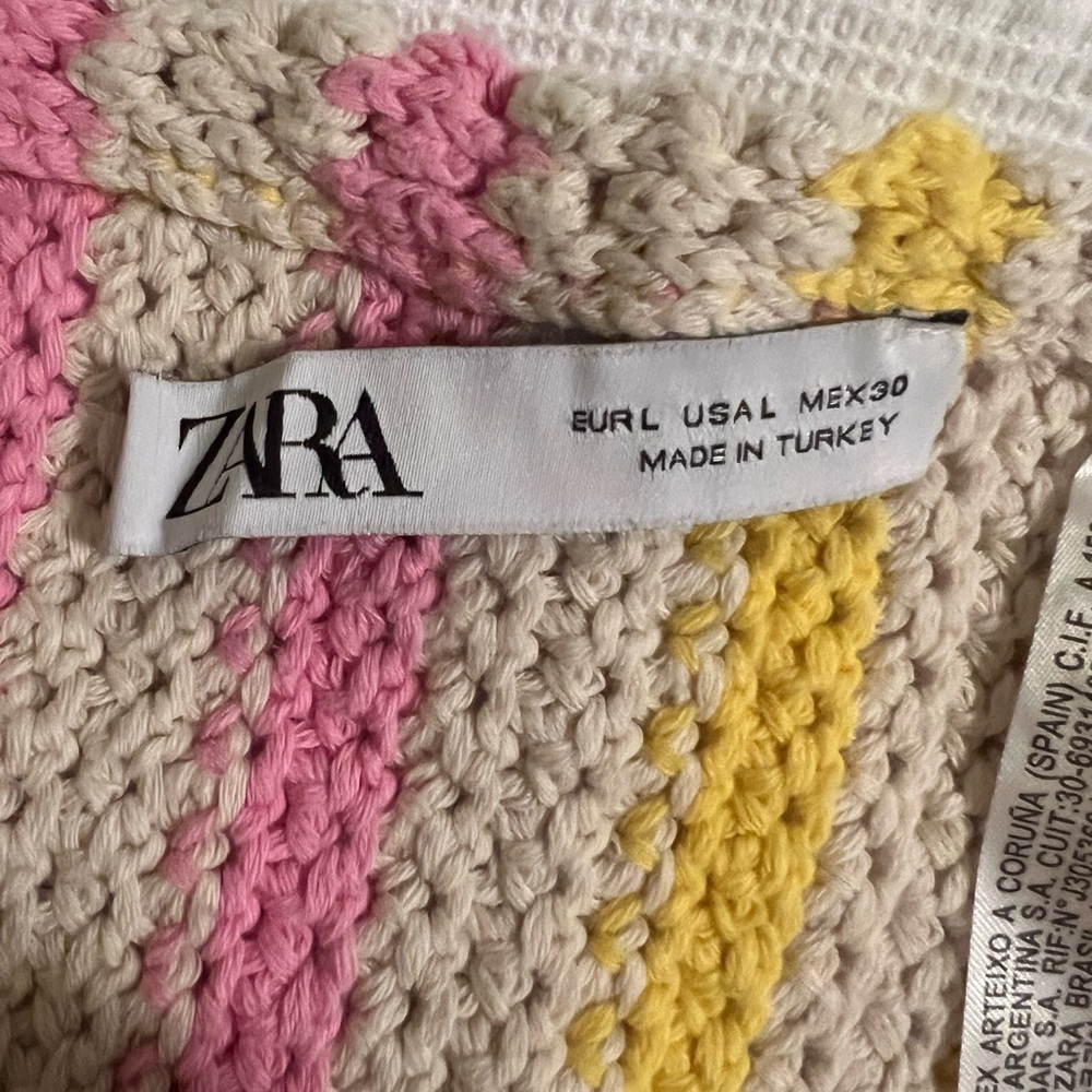 Zara knit crop top! Size L! - Picture 3 of 5